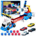 AuroTops Toy Truck with Racing Cars & Lights